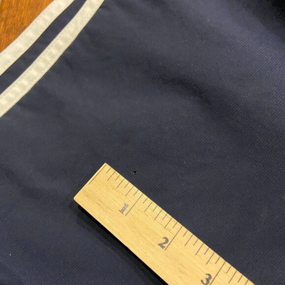 Adidas Athletic Fit Navy Blue White Track Running Pants Men's Size Medium - Picture 5 of 8